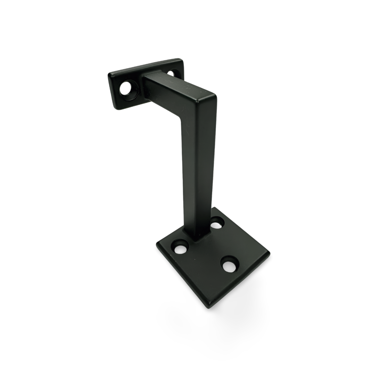 Square Hand Rail Bracket, Black