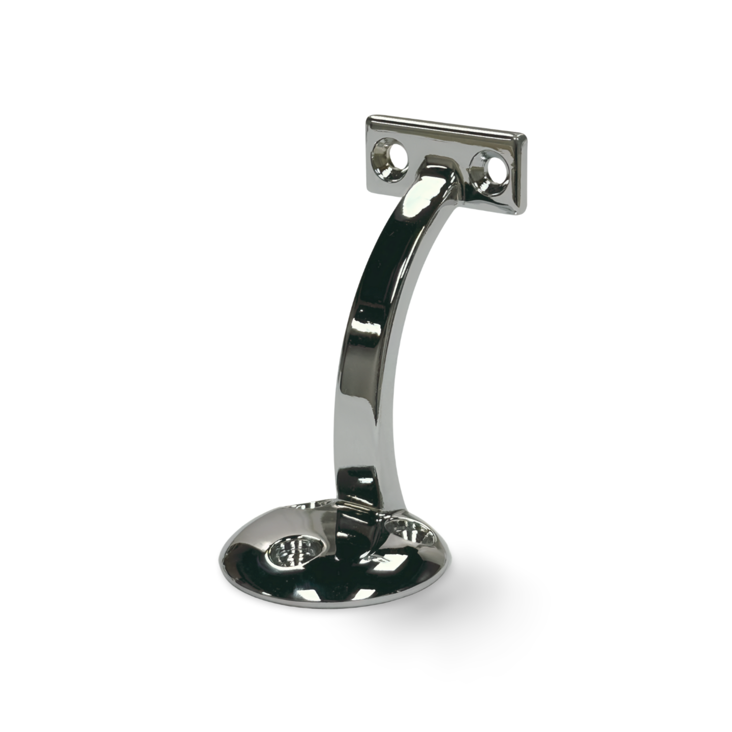 Round Hand Rail Bracket, Silver 