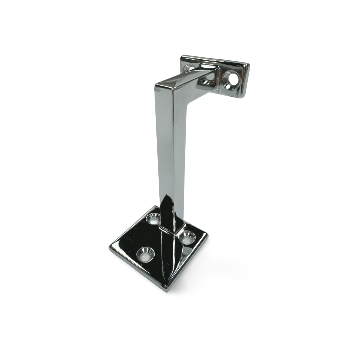 Square Hand Rail Bracket, Silverss