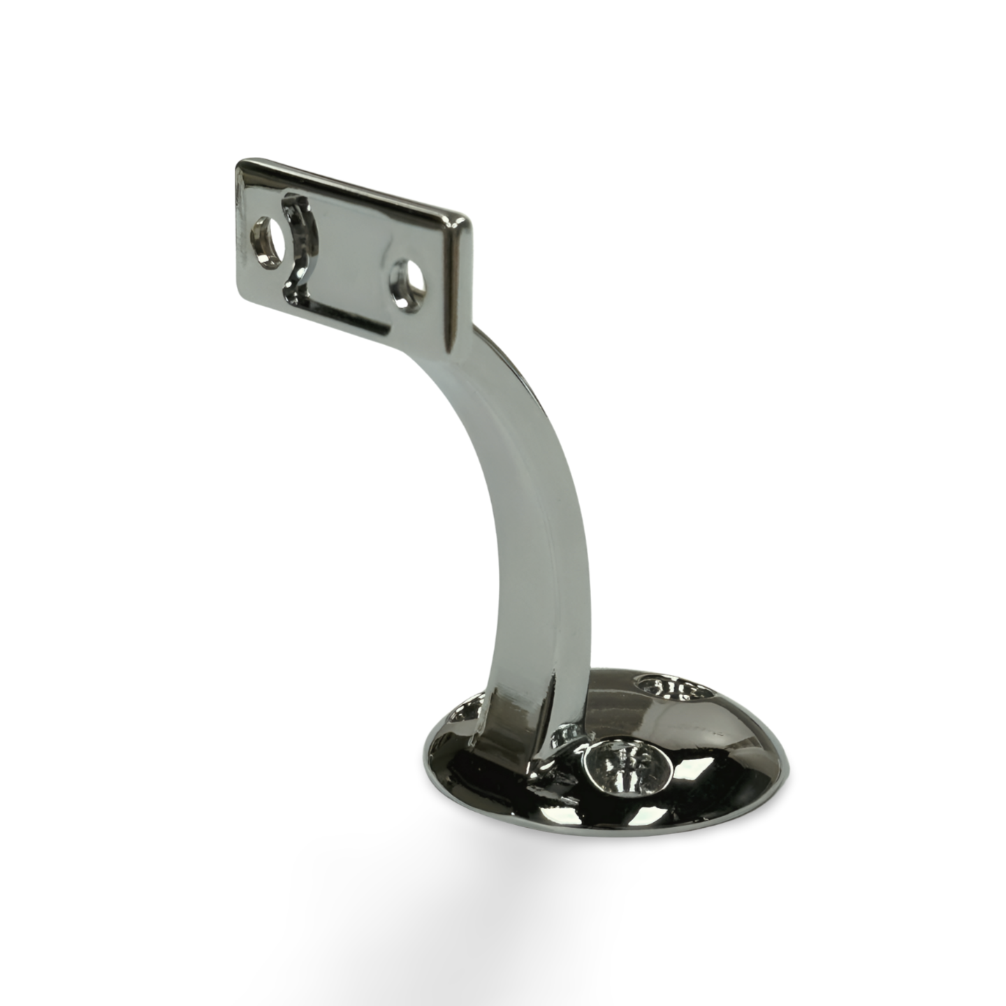 Round Hand Rail Bracket, Silver 