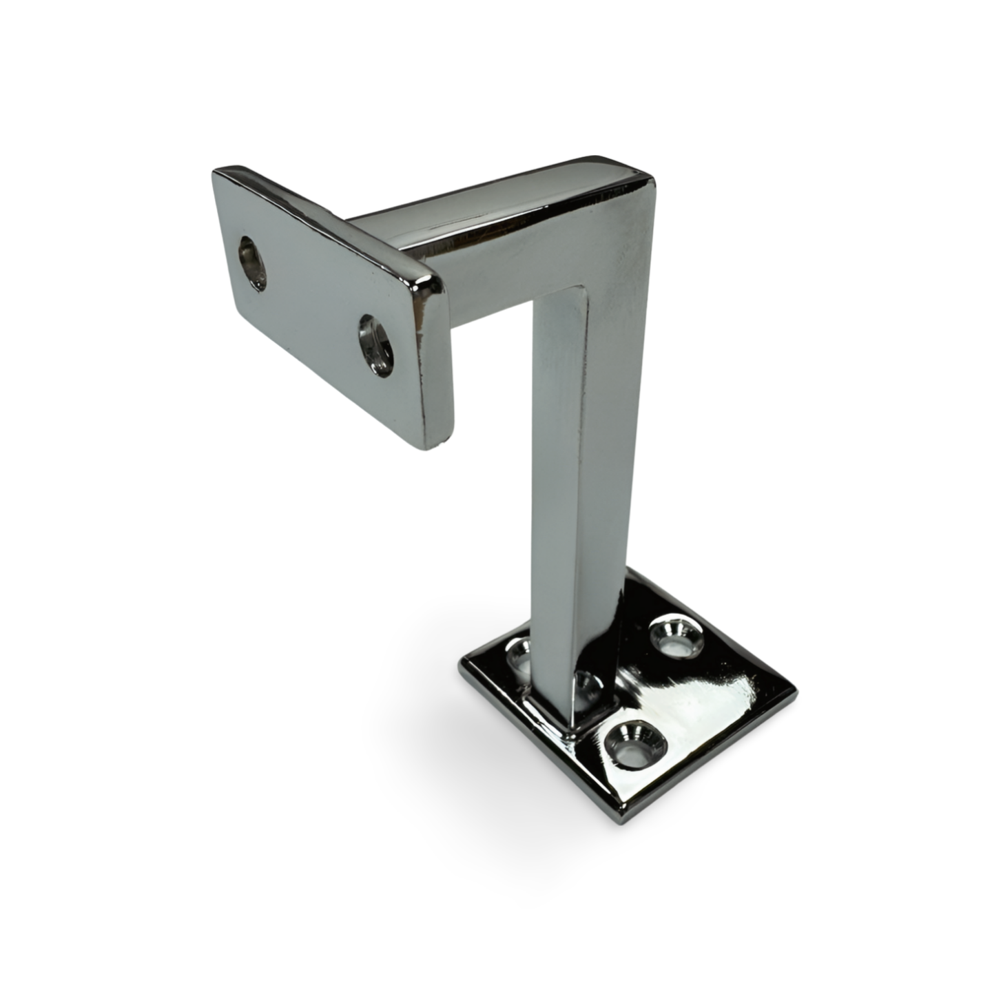 Square Hand Rail Bracket, Silverss